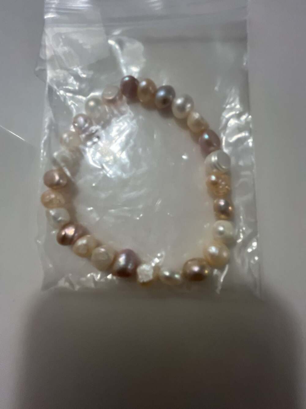 Multicolor Baroque Freshwater Pearl Stretch Bracelet